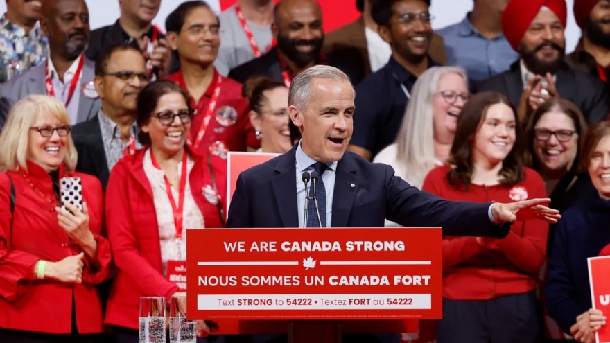 Điện mừng Đảng Tự do của Thủ tướng Canada Mark Joseph Carney giành chiến thắng