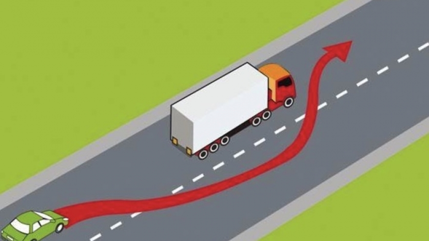 Quy định mới về vượt xe và nhường đường cho xe xin vượt