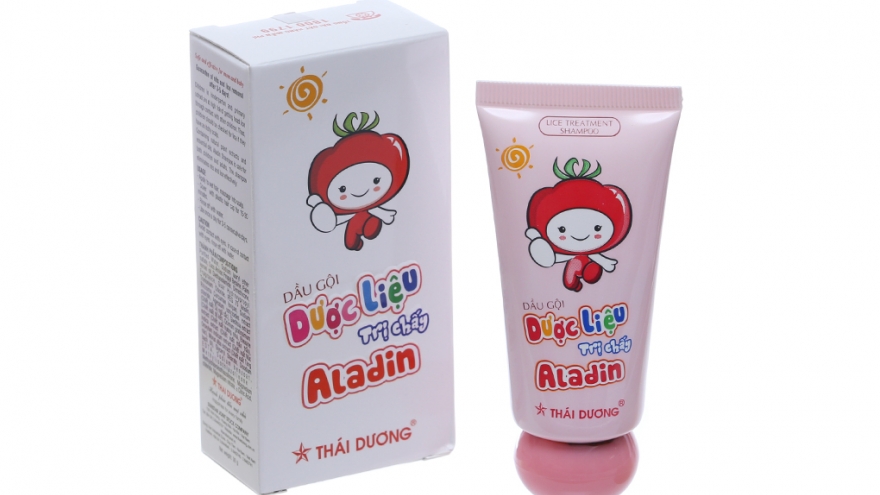 Thu hồi dầu gội dược liệu sạch chấy Aladin của Công ty cổ phần Sao Thái Dương