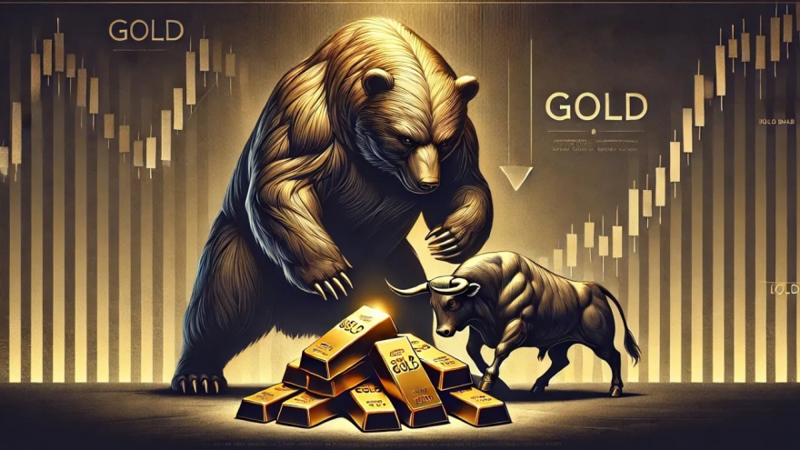 Giá vàng tăng, hướng đến đỉnh mới khi các thị trường suy yếu