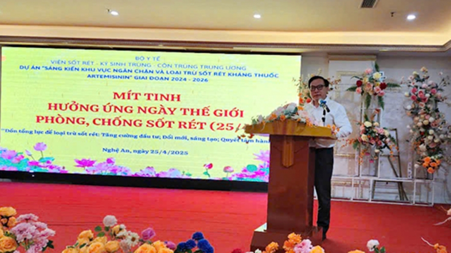 Trong 4 tháng, cả nước phát hiện 24 bệnh nhân sốt rét