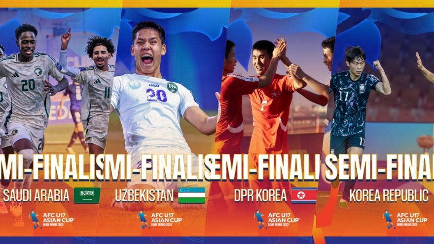 Xác định 2 cặp bán kết VCK U17 châu Á 2025