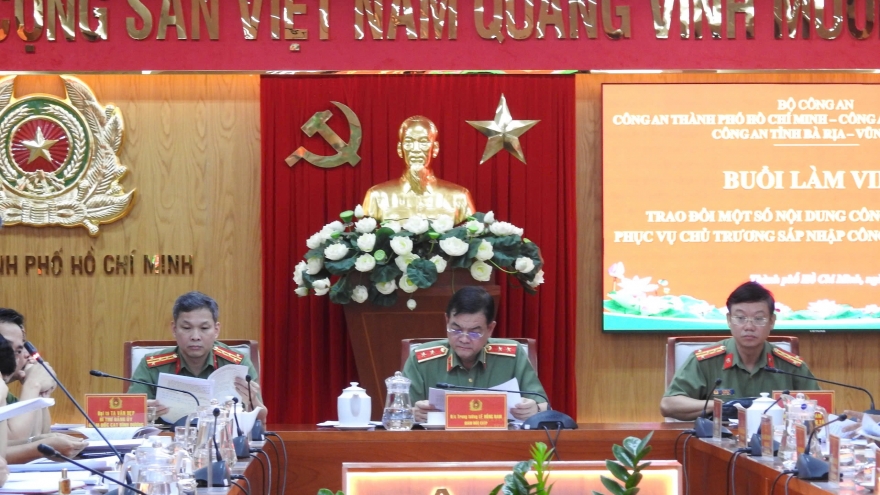 Công an TP.HCM, Bình Dương, Bà Rịa - Vũng Tàu họp bàn công tác sáp nhập