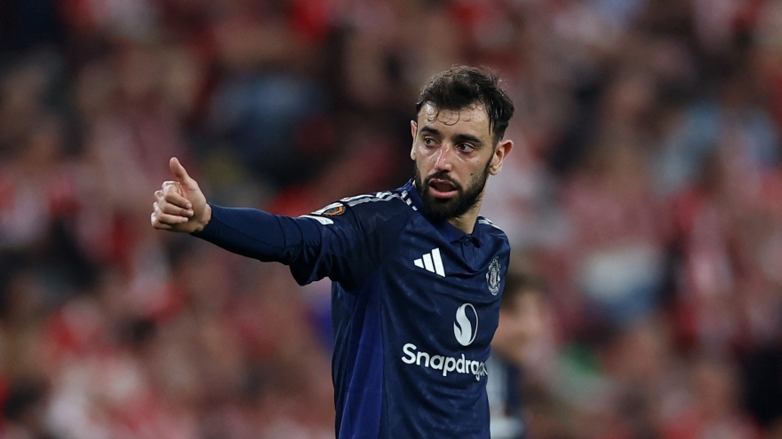 Bruno Fernandes được vinh danh sau khi giúp MU thắng 3-0 Bilbao