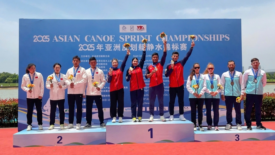 Canoeing Việt Nam xuất sắc giành HCV châu Á