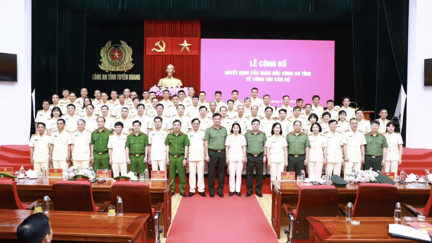 69 cán bộ công an Tuyên Quang tự nguyện nghỉ hưu trước tuổi