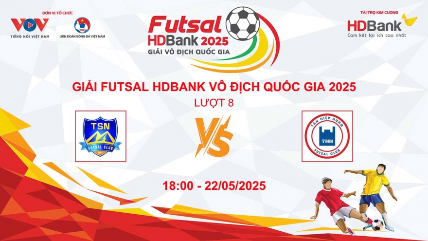 Trực tiếp Thái Sơn Nam vs Tân Hiệp Hưng Giải Futsal HDBank VĐQG 2025