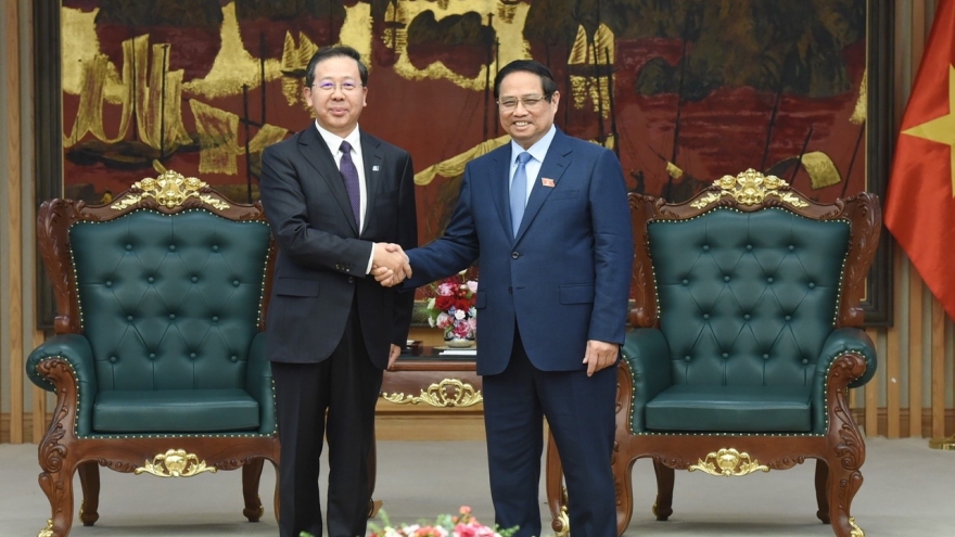 Thủ tướng Phạm Minh Chính tiếp Chủ tịch Tập đoàn Hoa Điện Trung Quốc