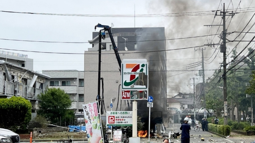 Nổ lớn ở Tokyo (Nhật Bản) khiến 10 người bị thương