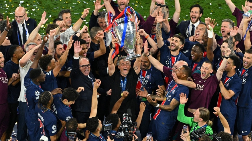 Khoảnh khắc PSG nâng cao chức vô địch Cúp C1 châu Âu 2024/2025