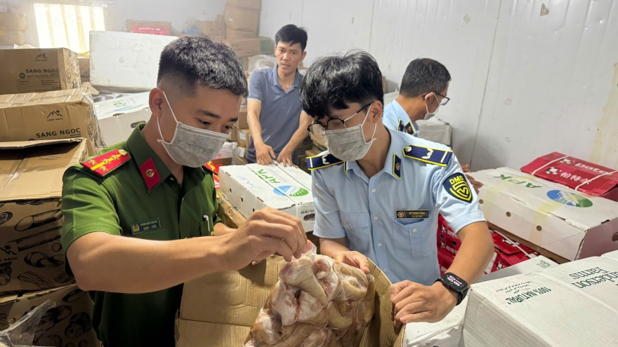 Quảng Bình phát hiện hơn 3,9 tấn thực phẩm đông lạnh các loại nhập lậu