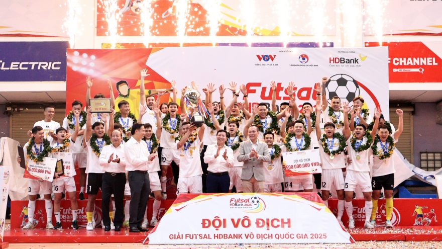 Thái Sơn Nam bảo vệ thành công chức vô địch Giải Futsal HDBank Vô địch Quốc gia
