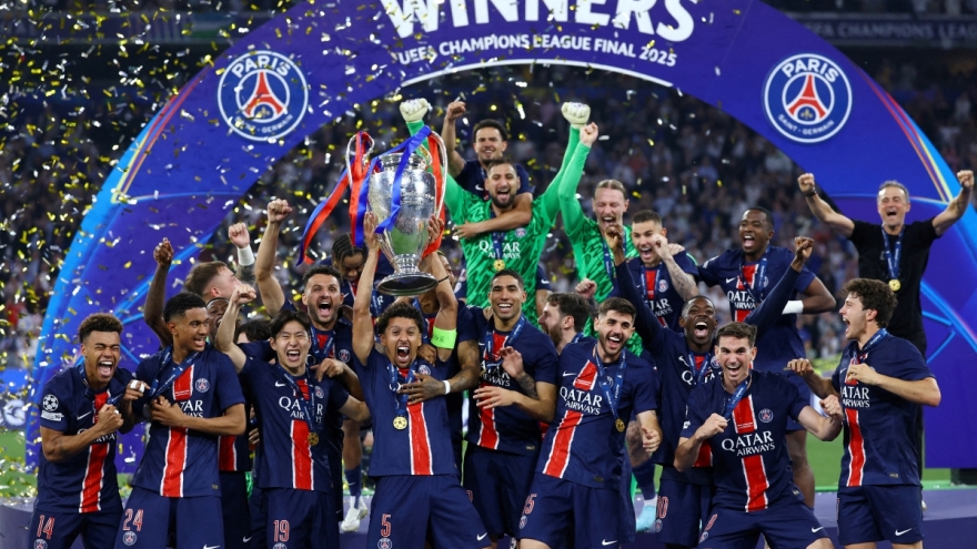 PSG tạo nên kỷ lục không tưởng sau khi vô địch Cúp C1 châu Âu 2024/2025