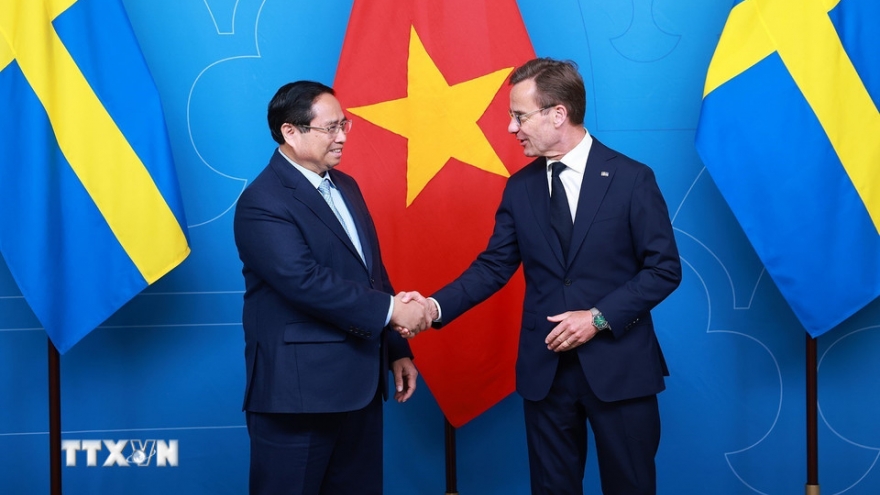 Thủ tướng Phạm Minh Chính hội đàm với Thủ tướng Thụy Điển Ulf Kristerson