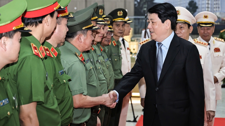 Chủ tịch nước Lương Cường dự Hội nghị sơ kết 6 tháng đầu năm của Bộ Công an