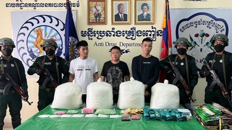Campuchia bắt giữ gần 13.000 đối tượng liên quan ma túy trong nửa đầu năm 2025