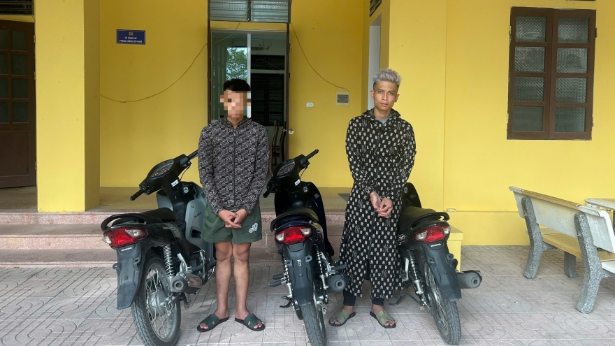 Khởi tố 2 đối tượng gây ra hơn 20 vụ trộm cắp xe máy