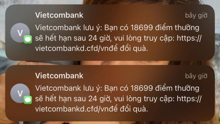 Lại xuất hiện tin nhắn giả mạo ngân hàng để lừa đảo