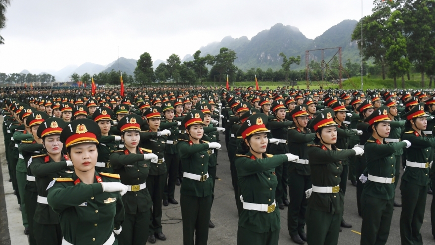 Tiểu ban diễu binh, diễu hành làm việc với Bộ tư lệnh Thủ đô Hà Nội