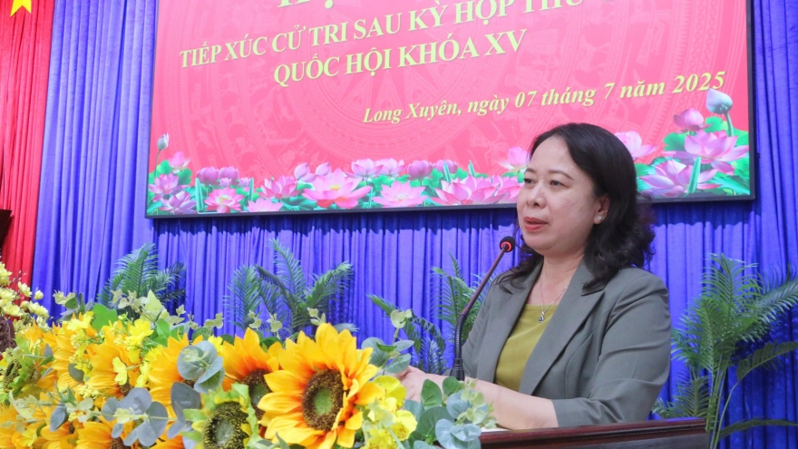 Phó Chủ tịch nước Võ Thị Ánh Xuân tiếp xúc cử tri tỉnh An Giang