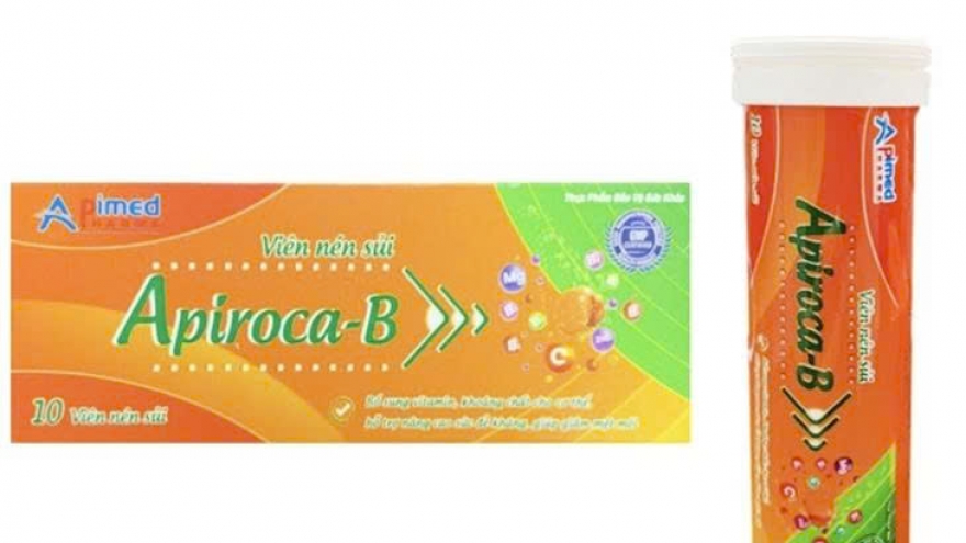 Tạm dừng lưu thông viên sủi Apiroca-B vì sai hàm lượng vitamin B2