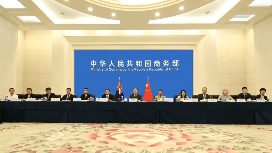 Trung Quốc và Australia thúc đẩy tự do hóa thương mại và đầu tư