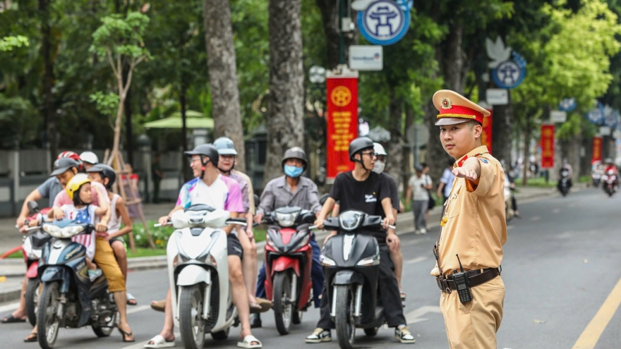 Công an Hà Nội điều chỉnh thời gian phân luồng giao thông phục vụ hợp luyện lần 2