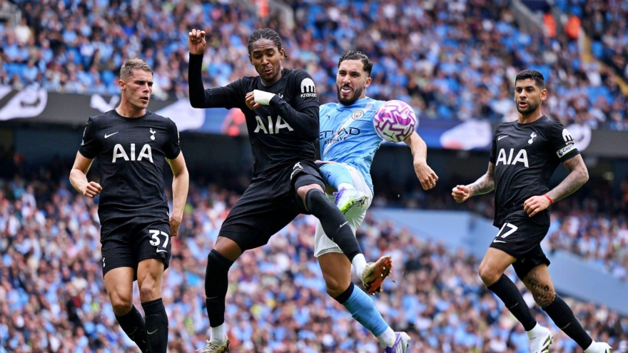 Kết quả vòng 2 Ngoại hạng Anh: Man City phơi áo trước Tottenham ngay tại Etihad
