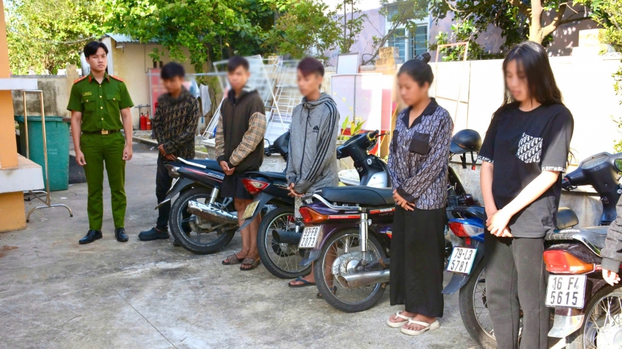 Nhóm thanh thiếu niên thực hiện hàng loạt vụ trộm cắp xe máy