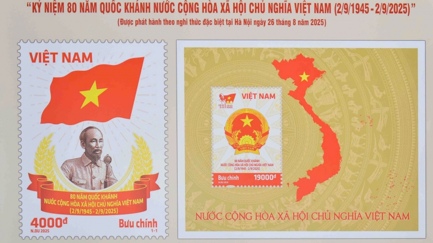 Phát hành bộ tem đặc biệt kỷ niệm 80 năm Quốc khánh