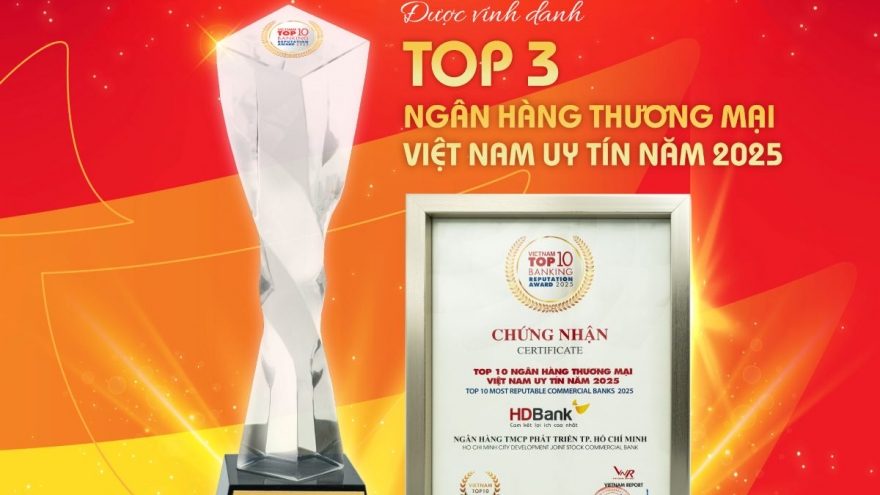 HDBank giữ vị trí thứ 3 Top ngân hàng niêm yết uy tín và hiệu quả nhất Việt Nam