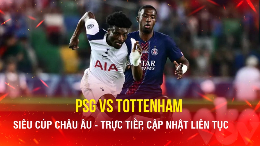Trực tiếp PSG 0-2 Tottenham: ĐKVĐ Cúp C1 châu Âu gục ngã