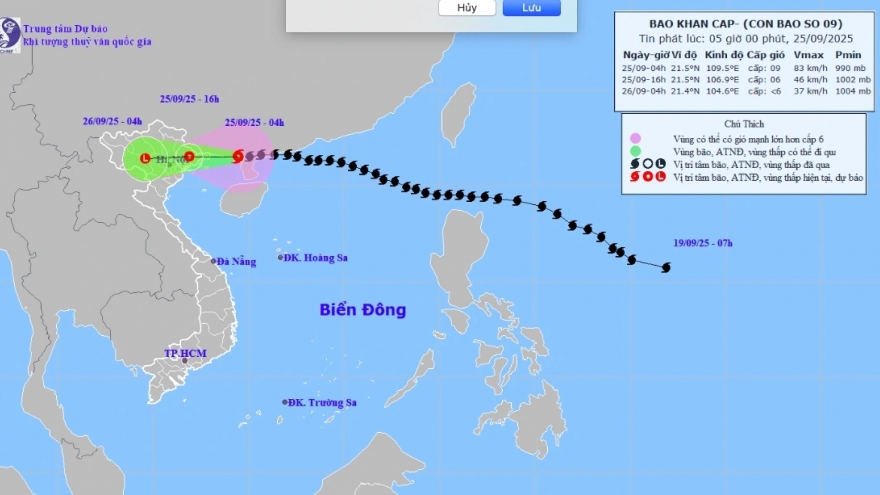 Bộ Xây dựng: Bảo đảm giao thông thông suốt, an toàn trong bão số 9