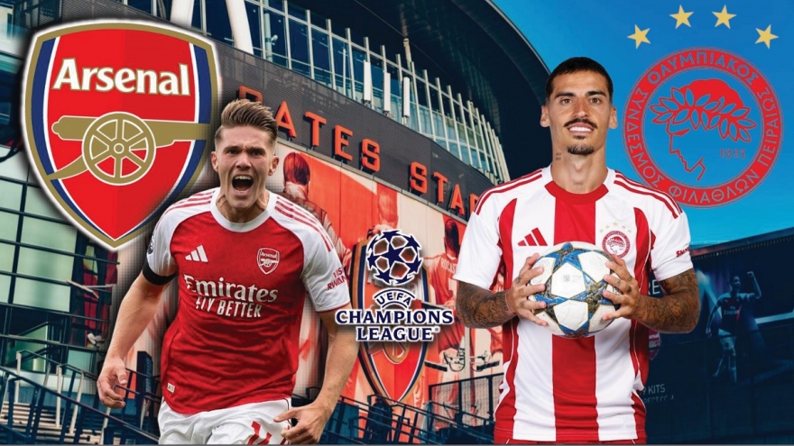 Dự đoán kết quả và đội hình ra sân trận Arsenal vs Olympiacos