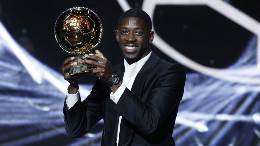 Dembele vượt qua Yamal, giành danh hiệu Quả bóng Vàng 2025