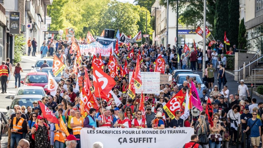 Công đoàn Pháp kêu gọi cuộc tổng đình công vào đầu tháng 10 tới