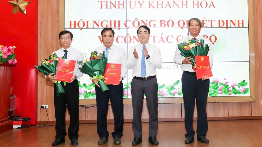 Điều động, bổ nhiệm nhiều cán bộ chủ chốt tại Khánh Hòa