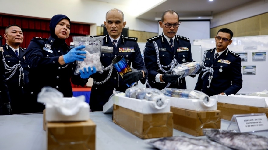 Malaysia triệt phá 4 đường dây ma túy, thu giữ gần 2 triệu USD hàng cấm