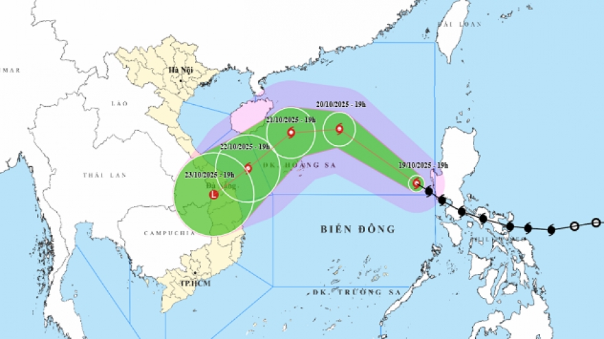 Bão số 12 cách quần đảo Hoàng Sa khoảng 680km về phía Đông Đông Nam