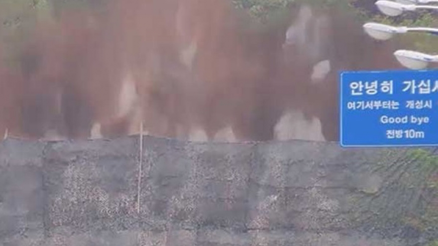 Hàn Quốc cáo buộc Triều Tiên xây tường chống tăng tại ranh giới quân sự liên Triều