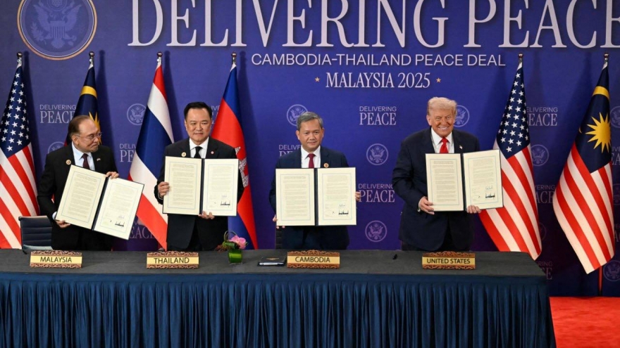 Campuchia và Thái Lan ký Tuyên bố chung về thỏa thuận hòa bình