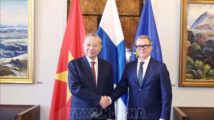 Tổng Bí thư Tô Lâm hội kiến Thủ tướng Phần Lan Petteri Orpo