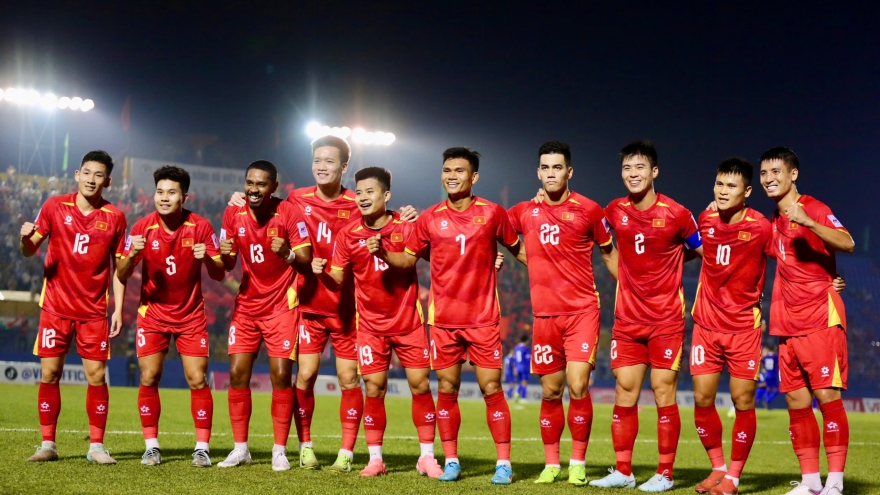 ĐT Việt Nam tăng 3 bậc trên bảng xếp hạng FIFA