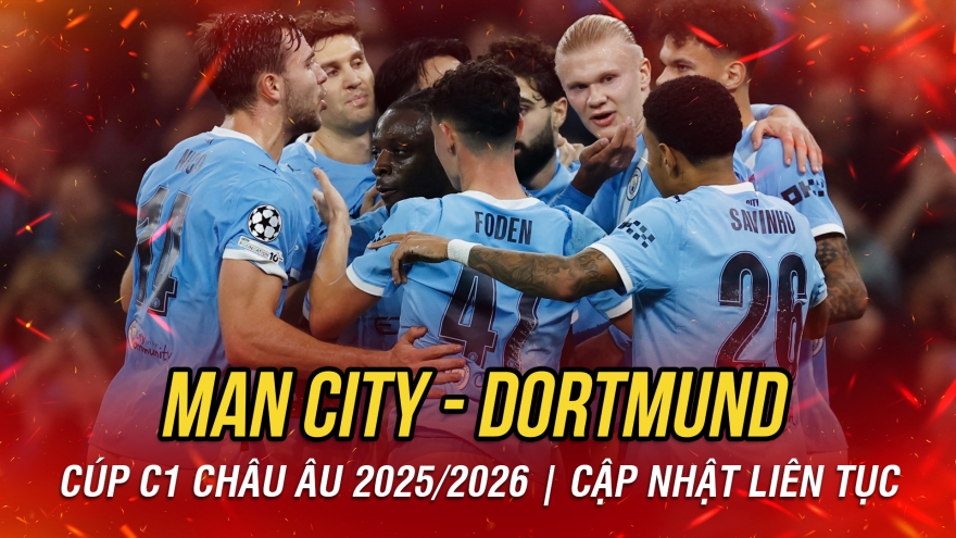 Trực tiếp Man City 3-1 Dortmund: Hy vọng mở ra cho đội khách