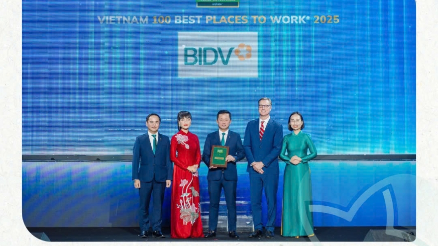 BIDV được vinh danh "Nơi làm việc tốt nhất Việt Nam" năm thứ ba liên tiếp