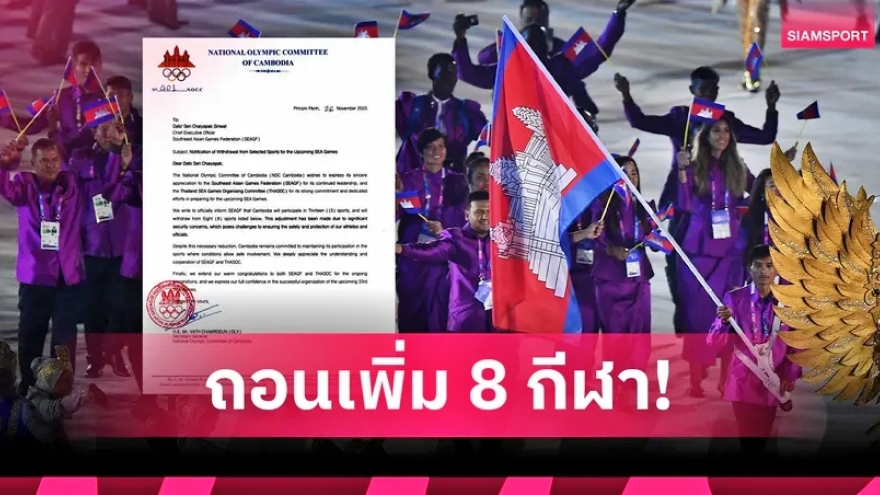 Campuchia rút lui khỏi môn bóng nam đá tại SEA Games 2025