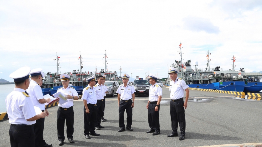 Vùng 4 Hải quân khẩn trương kiểm tra công tác phòng, chống bão số 13