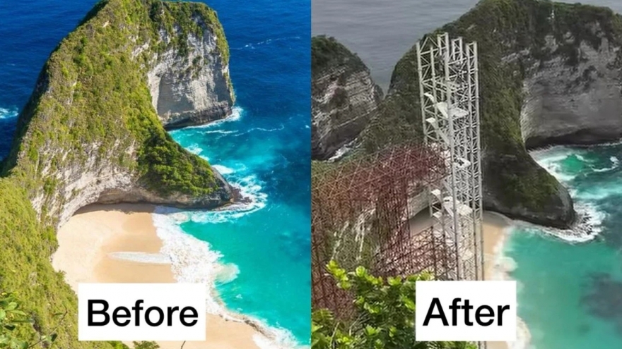 Công trình gây tranh cãi tại "sống lưng khủng long" nổi tiếng của Bali