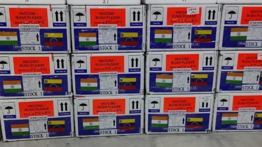 Ấn Độ viện trợ 2,7 tấn hàng vaccine cho Venezuela