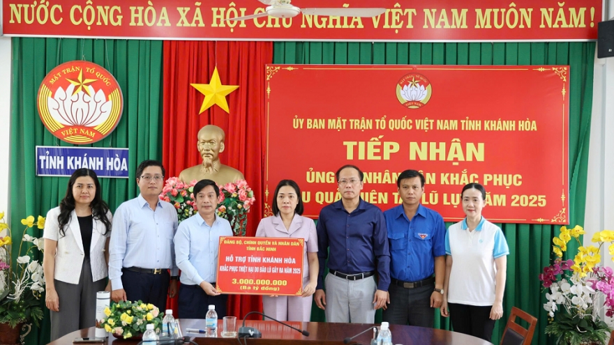 Bắc Ninh hỗ trợ 6 tỷ đồng giúp Khánh Hòa và Lâm Đồng khắc phục thiệt hại bão lũ